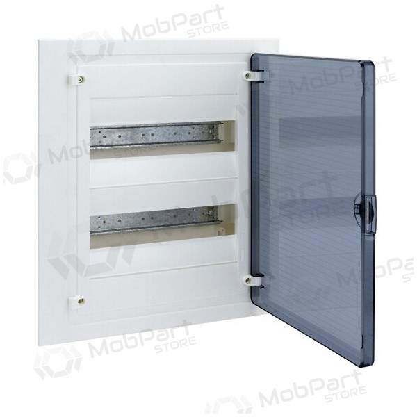 GOLF2 plastic recessed panel VF212TD 2x12 mod. Hager (transparent door, IP40)