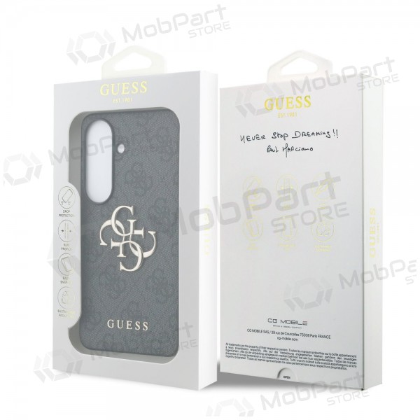 Samsung Galaxy S26 case -Guess PU 4G Metal Logo- (grey)