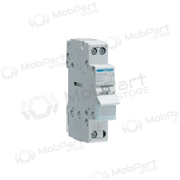 Modular switch Hager SFT125 (1P, 25A, 1 mod)