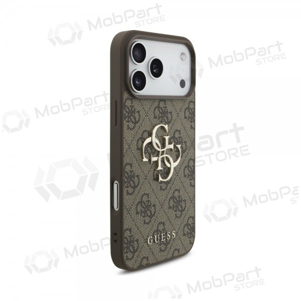 Apple iPhone 18 Pro case - Guess PU 4G Metal Logo (brown)