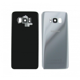 Samsung G955F Galaxy S8 Plus back / rear cover silver (Arctic silver) (used grade C, original)