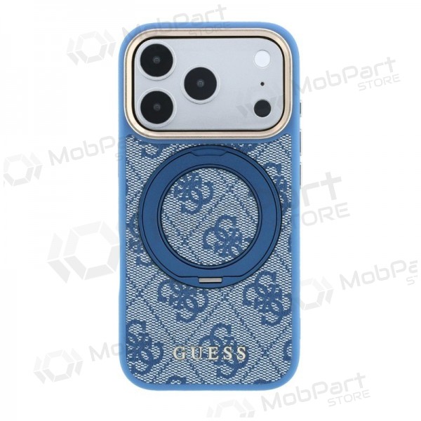 Apple iPhone 18 Pro case - Guess PU 4G Ring Stand MagSafe (blue)