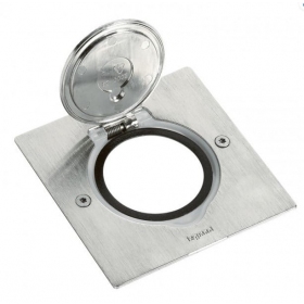 Floor box finish 2 mod. Legrand 089700 (stainless steel)
