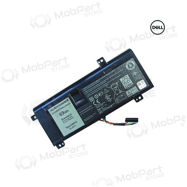 DELL 8X70T, 6216mAh laptop battery - PREMIUM