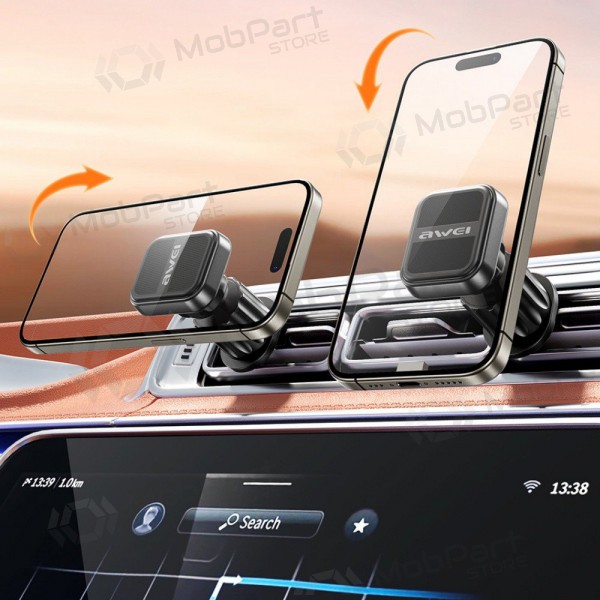 Car phone holder Awei X52 Magnetic (air vent) black