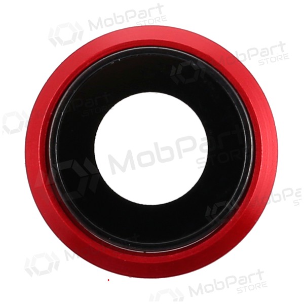 Apple iPhone 8 / SE 2020 / SE 2022 camera glass / lens (red) (with frame) Apple iPhone 8 / SE 2020 / SE 2022 camera glass / lens (red) (with frame)