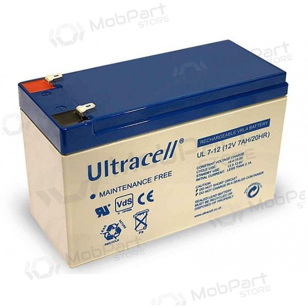 Battery Ultracell UL7-12 (7Ah, 12V)