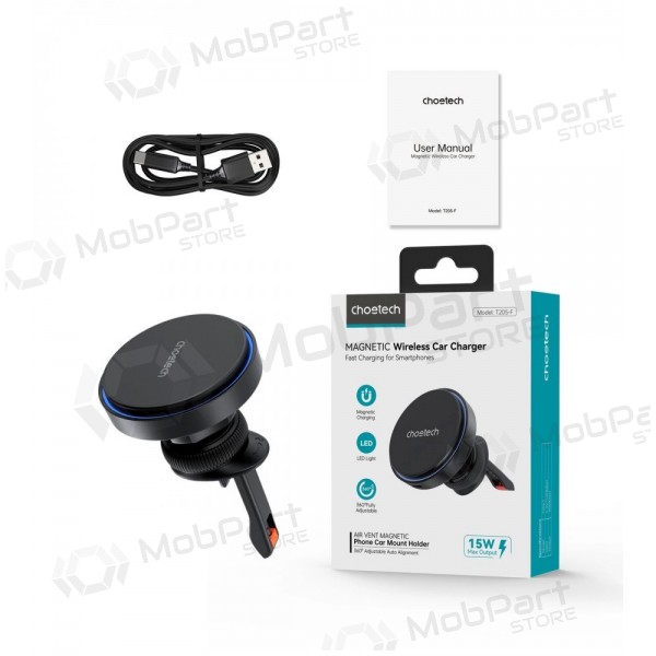 Automobilinis laikiklis-charger Choetech T205-F MagSafe 15W black