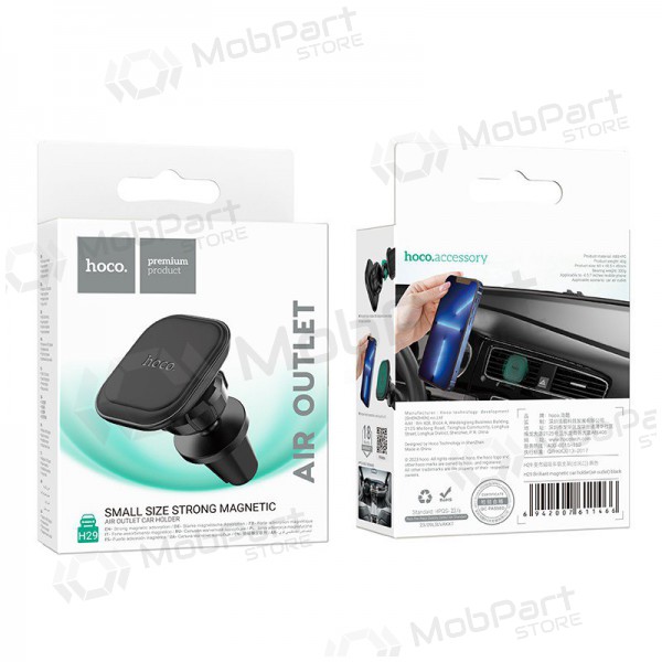 Car phone holder Hoco H29 tvirtinamas ant ventiliacijos grotelių magnetinis