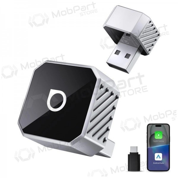 Wireless CarPlay/Android Auto adapter Ottocast Mini Cube silver CP88-T3