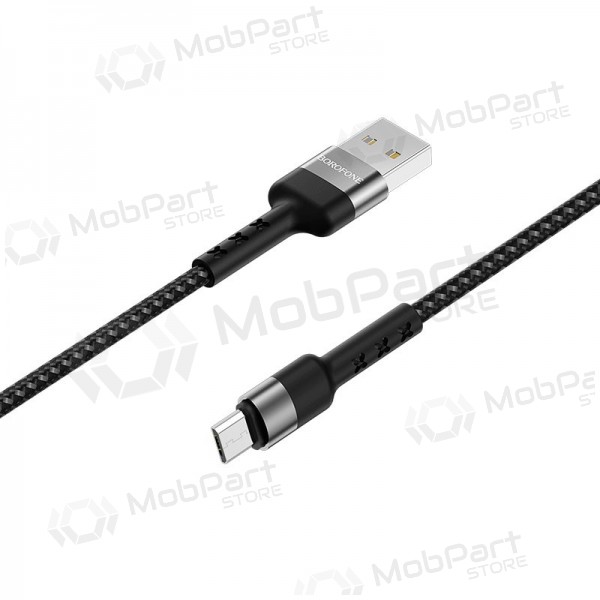 USB cable Borofone BX34 microUSB 1.0m (black)