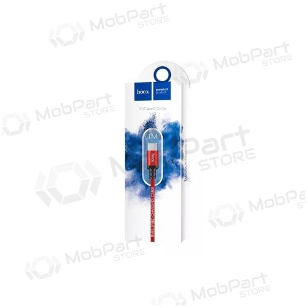 USB cable HOCO X14 Times speed type-C 1m (red / black)
