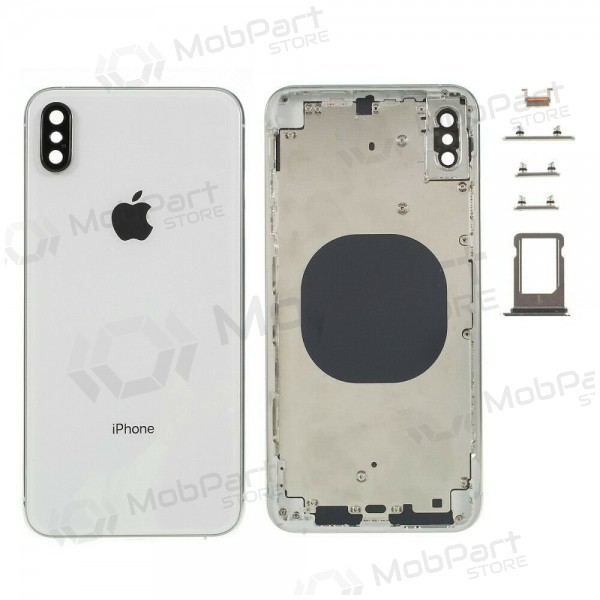 Apple iPhone XS back battery cover silver (white) full