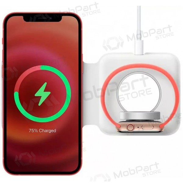 Charger wireless 2in1 Smart Phone, Watch MagSafe 10W (white)