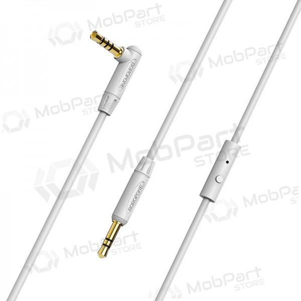Audio adapter 3,5mm į 3,5mm Borofone BL5 AUX (grey) Audio adapter 3,5mm į 3,5mm Borofone BL5 AUX (grey)