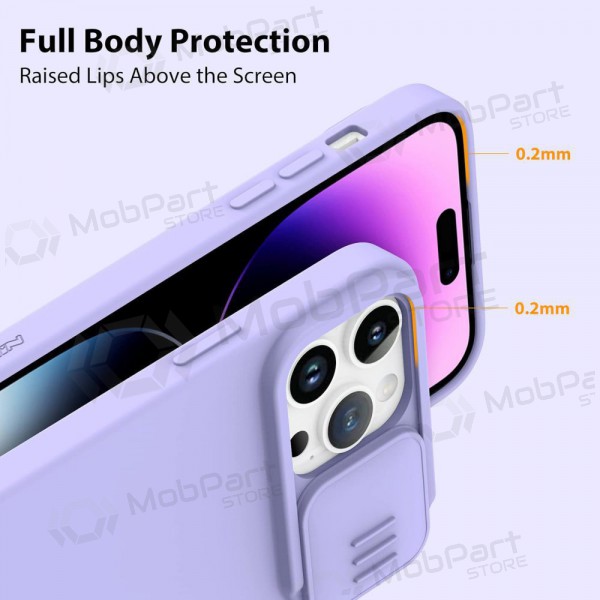 Apple iPhone 14 Pro case „Nillkin Silicone“ (šviesiai violet) Apple iPhone 14 Pro case „Nillkin Silicone“ (šviesiai violet)