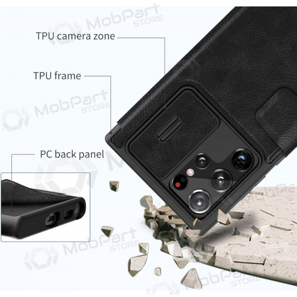 Samsung Galaxy S22 Plus case „Nillkin Leather“ (black)