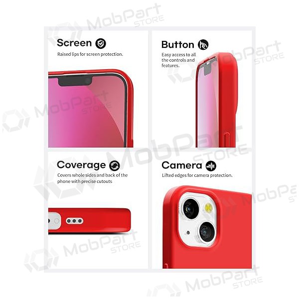 Apple iPhone 14 case - Mercury Soft Feeling (red)