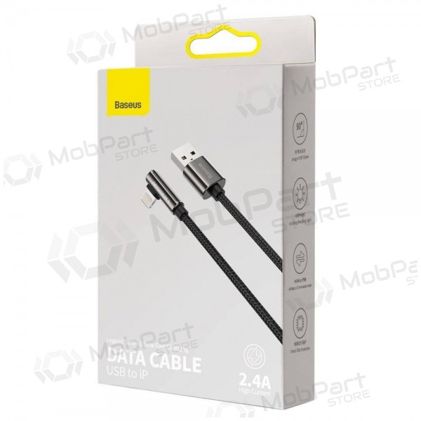 USB cable Baseus Legend Lightning 2.4A 2.0m (black) CALCS-A01