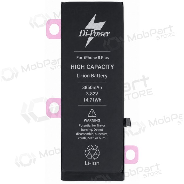 Apple iPhone 8 Plus battery, Di-Power 3850 mAh (increased capacity)