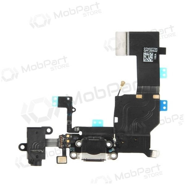 Apple iPhone 5C charging dock port and microphone flex (black) Apple iPhone 5C charging dock port and microphone flex (black)