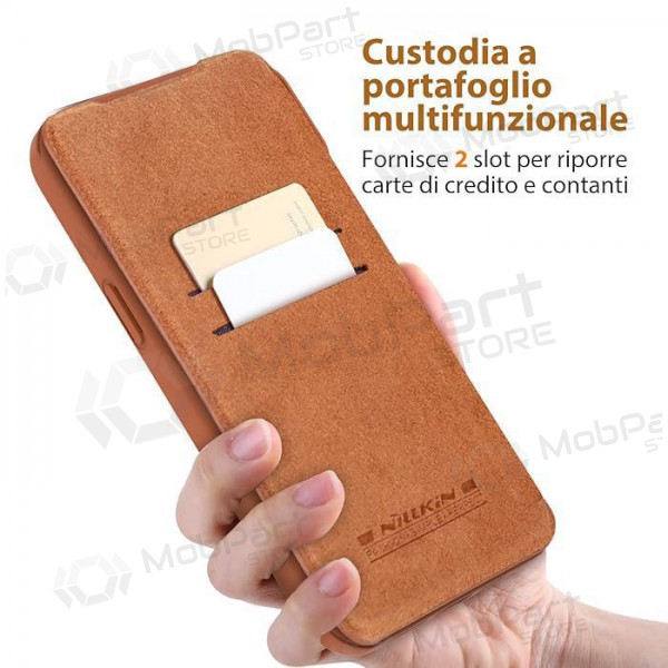 Apple iPhone 14 Plus case „Nillkin Leather“ (brown) Apple iPhone 14 Plus case „Nillkin Leather“ (brown)