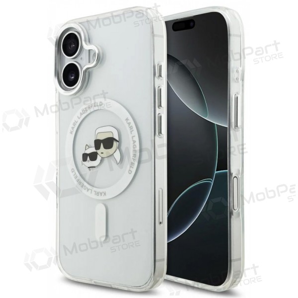 Apple iPhone 17 case - Karl Lagerfeld IML K&CH Heads Metal Frame MagSafe (clear)