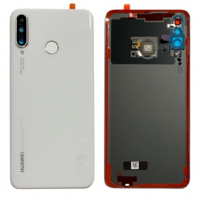 Huawei P30 Lite / P30 Lite New Edition 2020 48MP back / rear cover white (Pearl White) (used grade B, original)