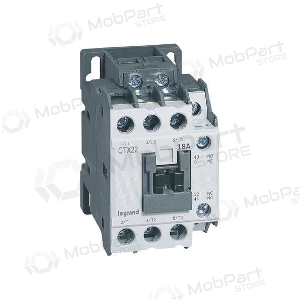 Contactor Legrand 416106 (3P, 18A, 1NO/1NC, CTX, 230V)