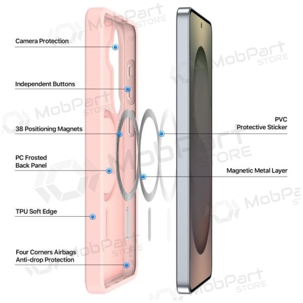 Samsung Galaxy S26 case - Dux Ducis Yind MagSafe (pink)
