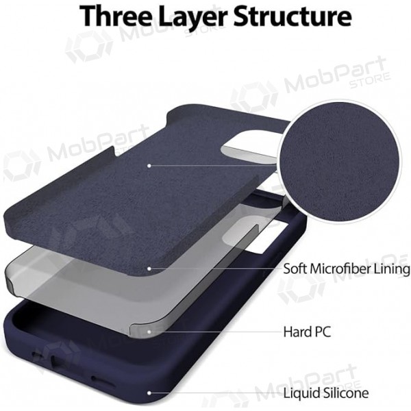 Apple iPhone 11 Pro Max case Mercury - Silicone Case (dark blue)