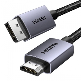 HDMI cable Ugreen DP125 DisplayPort to HDMI 2 m 4K 30 Hz black
