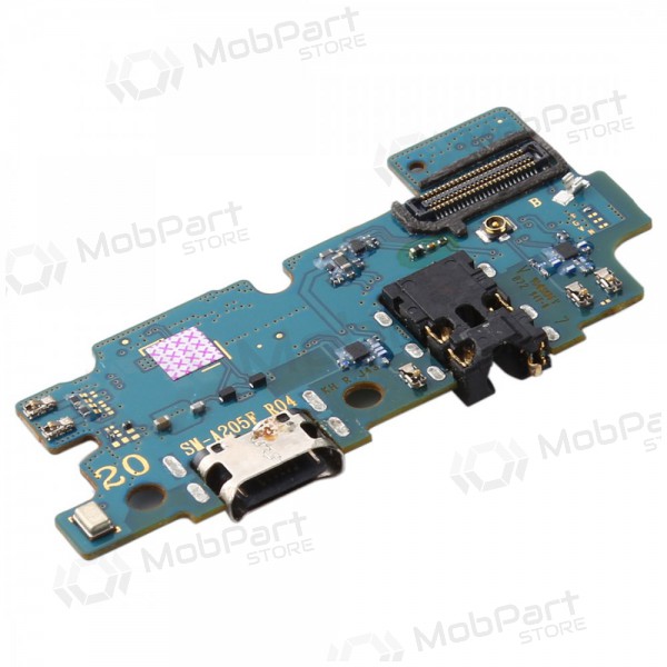 Samsung A205 Galaxy A20 2019 charging dock port and microphone flex (service pack) (original)