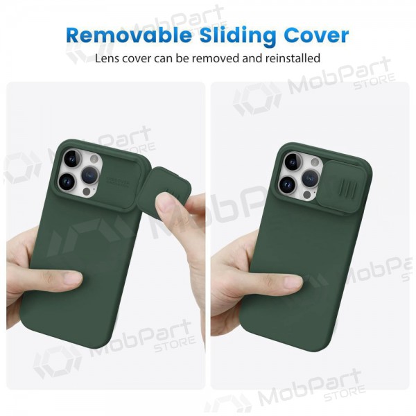 Apple iPhone 15 Pro case „Nillkin Silicone“ (dark green) Apple iPhone 15 Pro case „Nillkin Silicone“ (dark green)