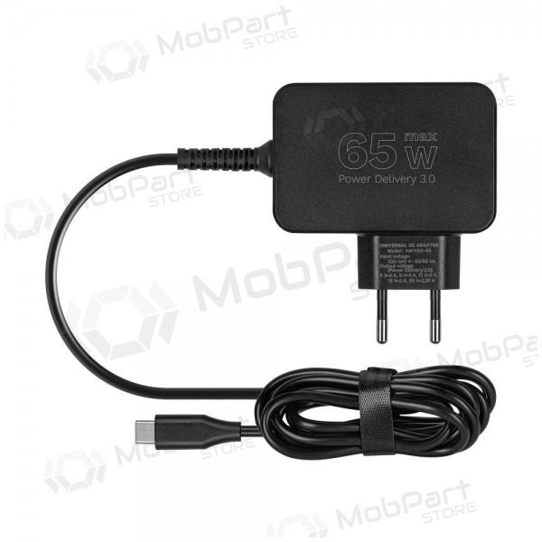 Universal laptop charger Kruger&Matz 65W black