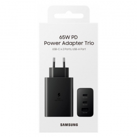 Network charger Samsung EP-T6530NBEGEU 65 W 2x USB-C + USB-A black