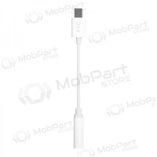 Audio adapter Dudao L16CPro USB-C to 3.5 mm white