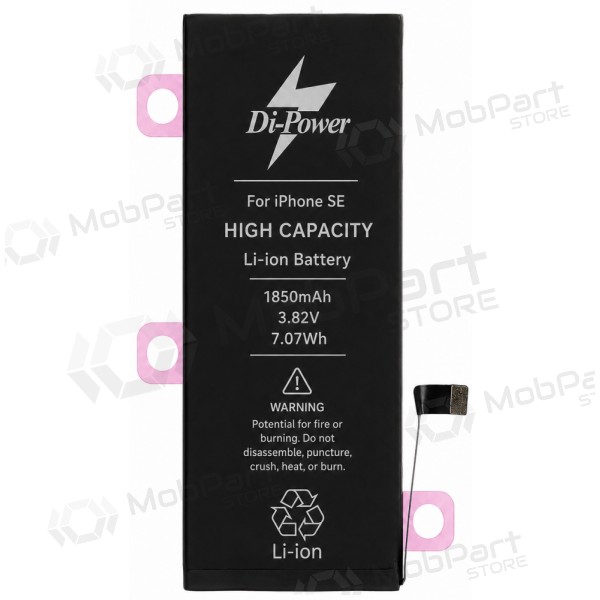 Apple iPhone SE (2016) battery, Di-Power 1850 mAh (increased capacity)