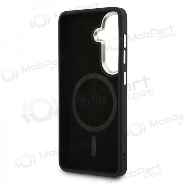 Samsung Galaxy S26 case - Guess PU Leather 4G Gold Frame Magnetic (black)