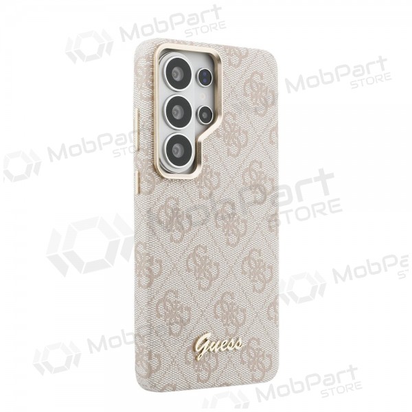 Samsung Galaxy S26 Ultra case -Guess PU 4G Script Metal Logo Magnetic- (pink)