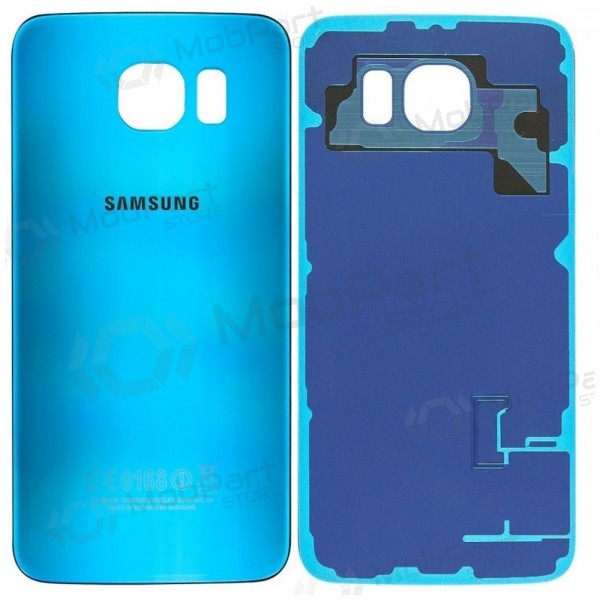 nabo Fortæl mig angivet Samsung G920F Galaxy S6 back / rear cover white light blue (Blue Topaz)  (used grade B, original) - Mobpartstore