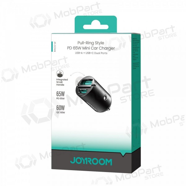 Car phone charger Joyroom JR-CCN18 65 W USB-C + USB-A black