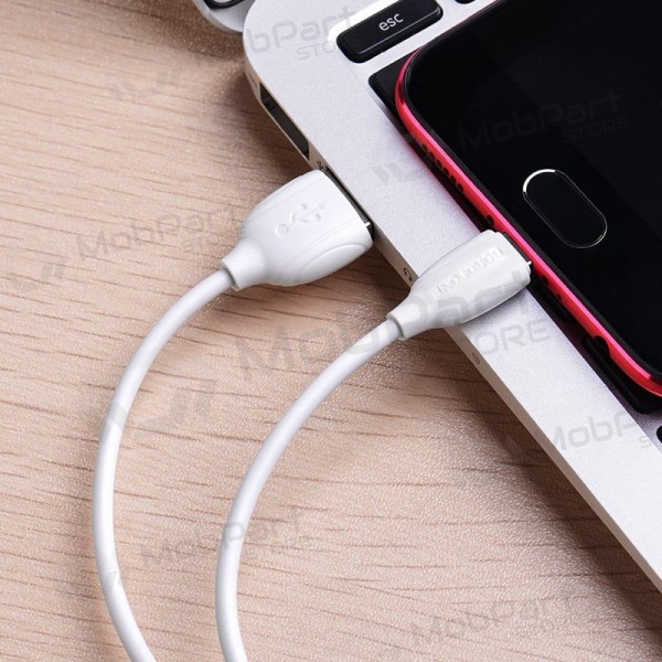 USB cable Borofone BX19 USB-A to MicroUSB 1.0m white