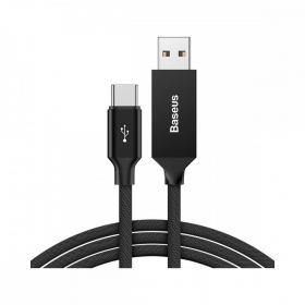 USB cable Baseus Yiven Type-C 3.0A 1.2m (black) CATYW-01