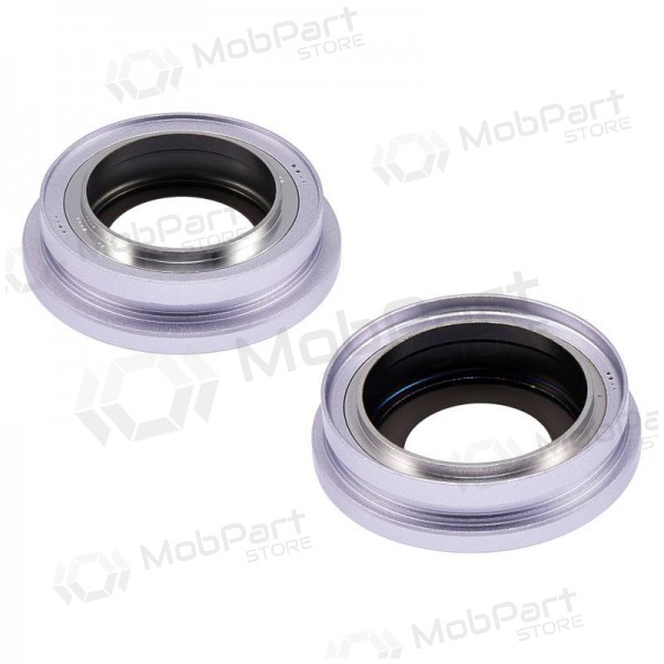 iPhone 14 / 14 Plus camera glass / lens (2pcs) (purpurinis) (with frame)