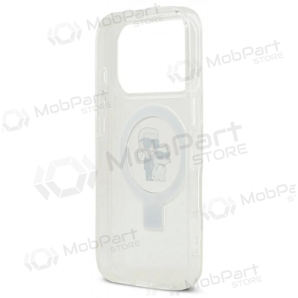Apple iPhone 17 Pro Max case - Karl Lagerfeld Ringstand Karl and Choupette MagSafe (clear)