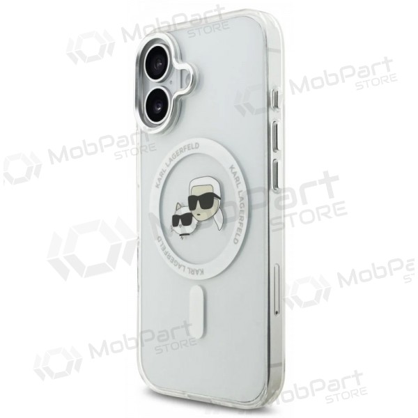 Apple iPhone 17 case - Karl Lagerfeld IML K&CH Heads Metal Frame MagSafe (clear)