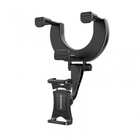 Car phone holder Borofone BH49 tvirtinamas ant veidrodėlio black