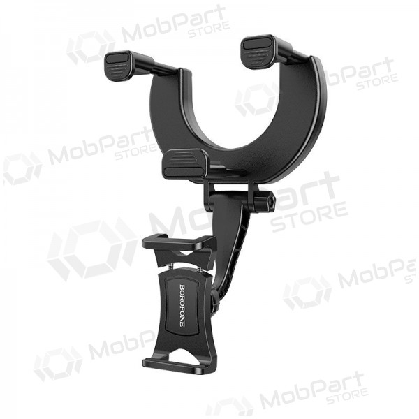 Car phone holder Borofone BH49 tvirtinamas ant veidrodėlio black
