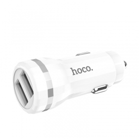 Charger automobilinis Hoco Z27 (2.4A) white